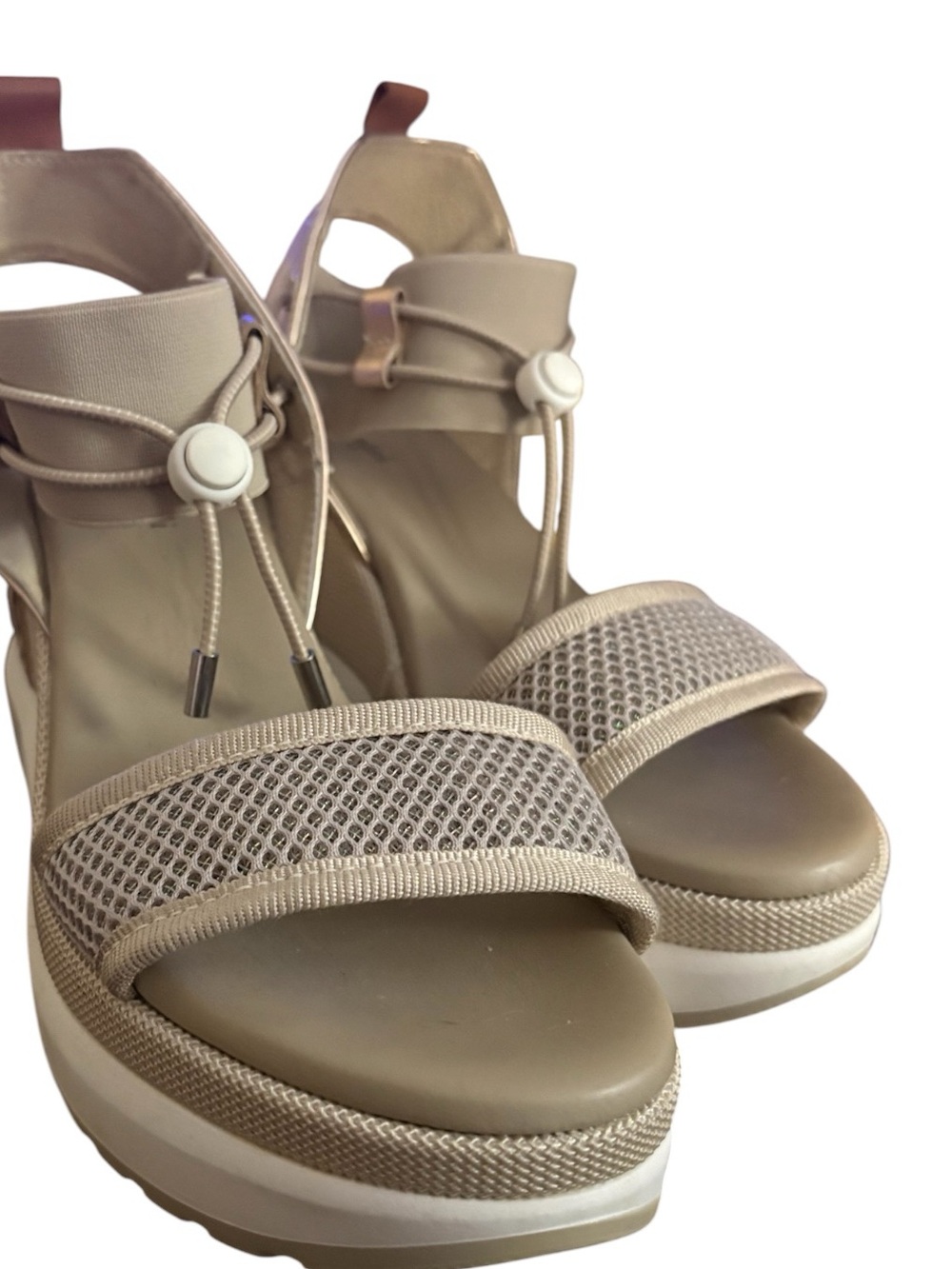 NeroGiardini Wedge Sandals-Rose Gold Sz 37-Worn once indoors! Gorgeous!